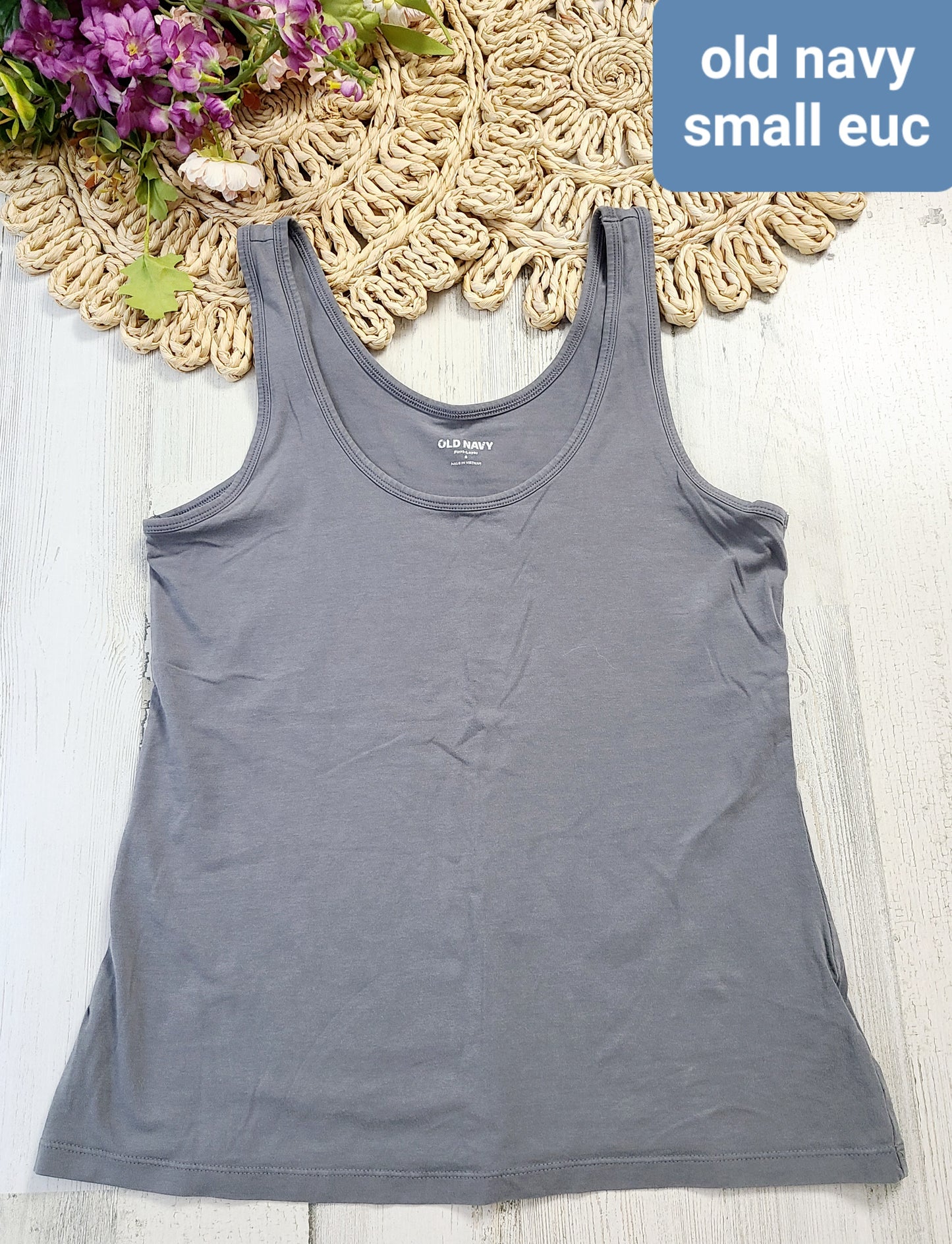 old navy gray basic tank
