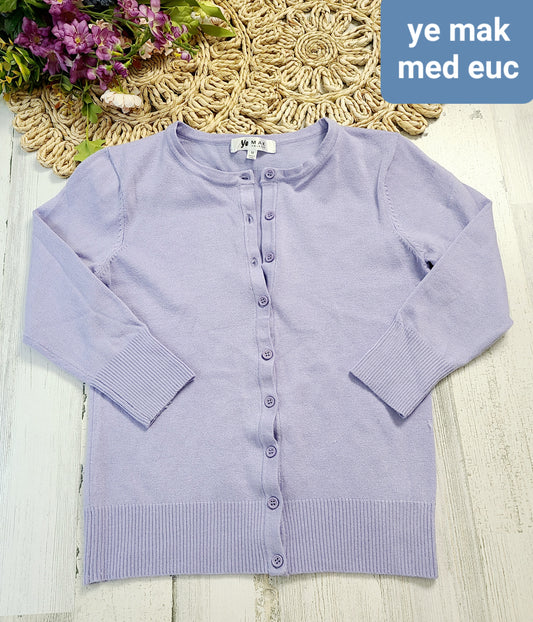 yemak cardigan purple