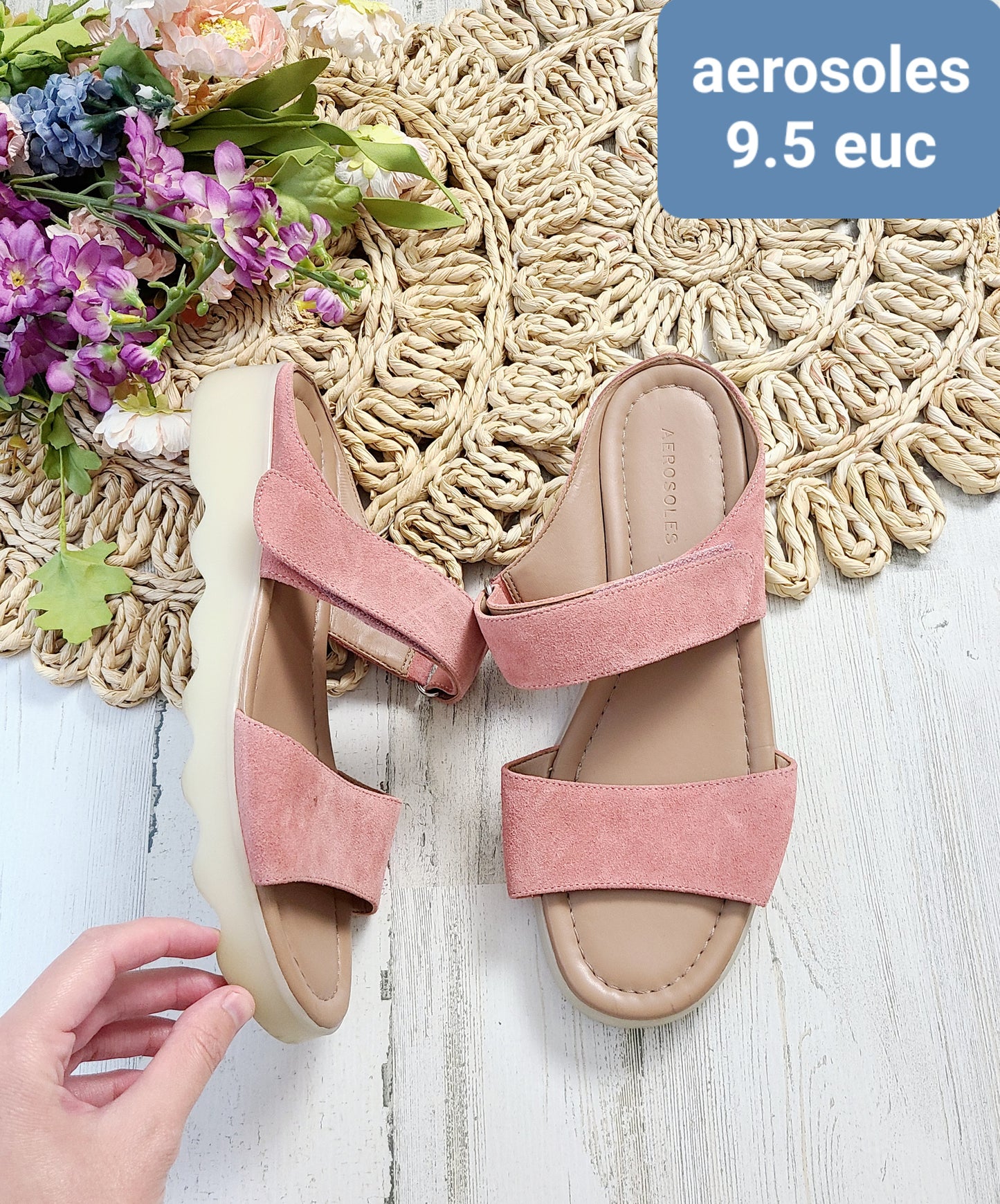aerosoles pink sandals