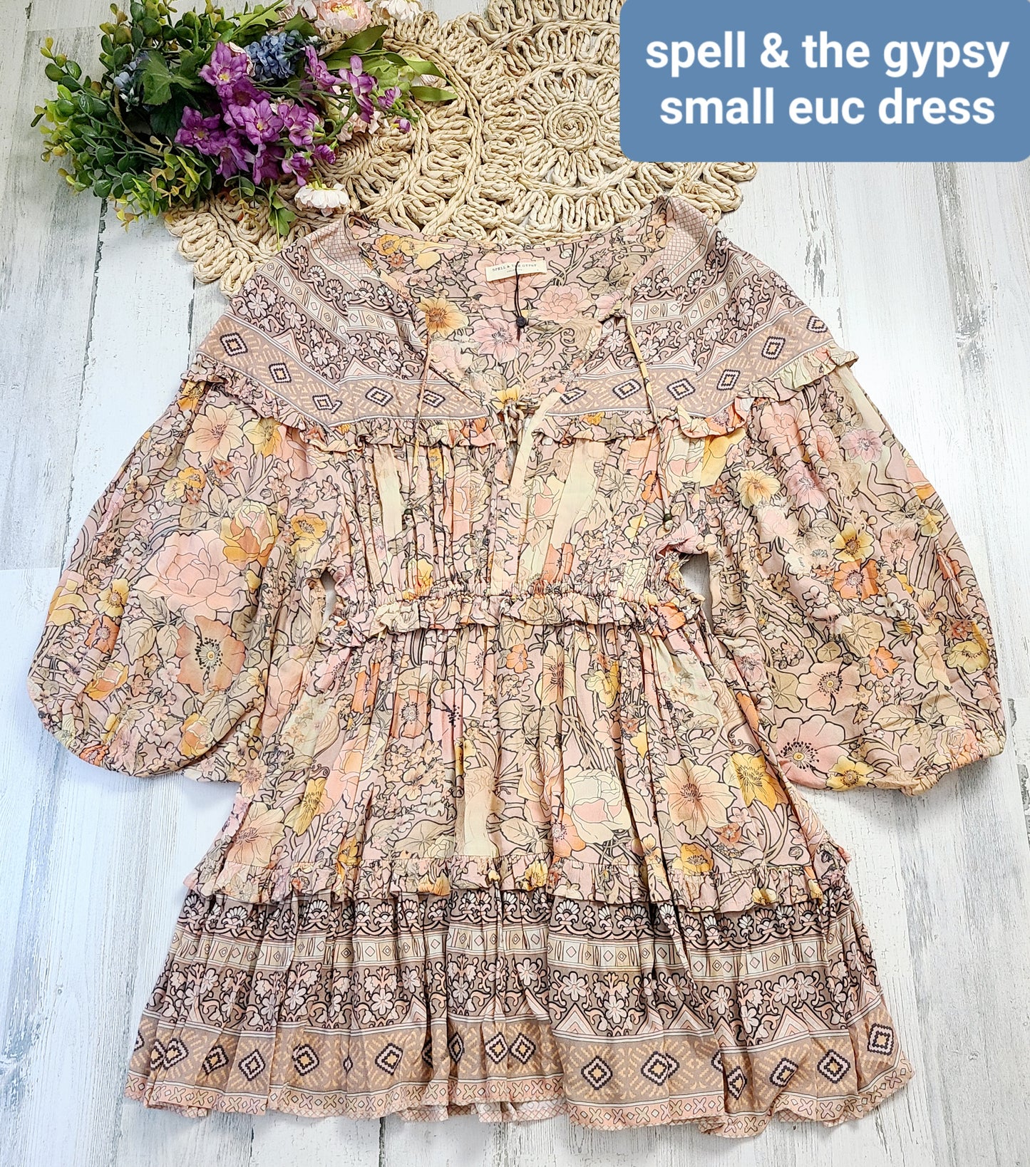 spell & the gypsy long sleeve dress
