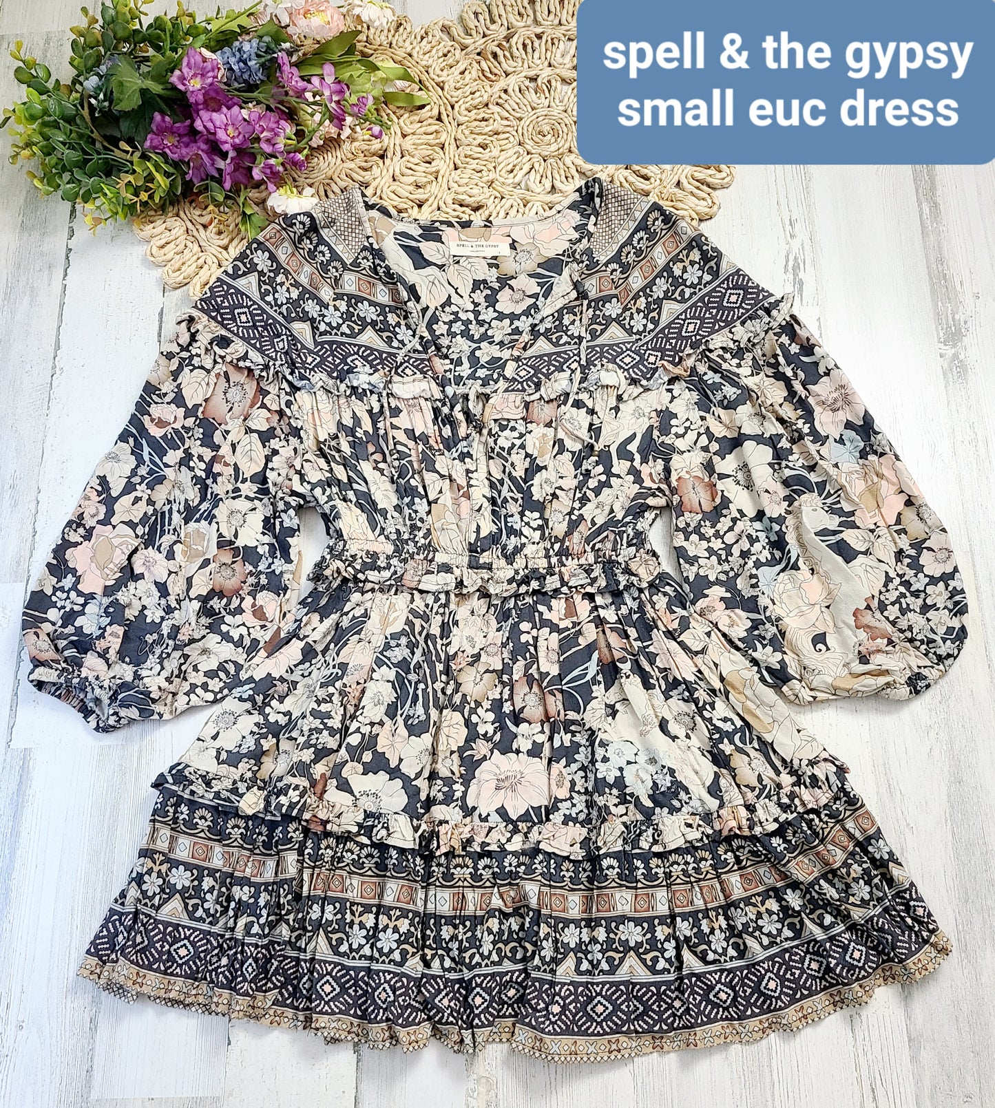 spell & the gypsy long puff sleeves