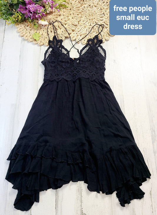free people lace black dress