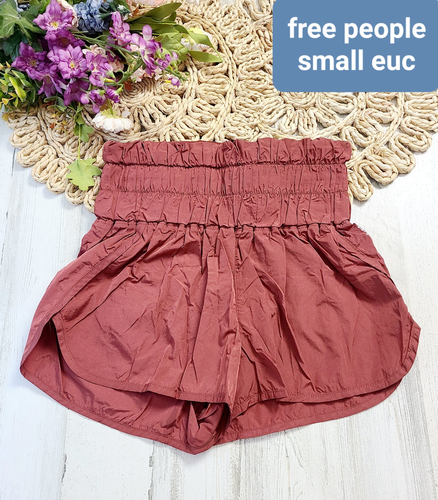 free people rust shorts