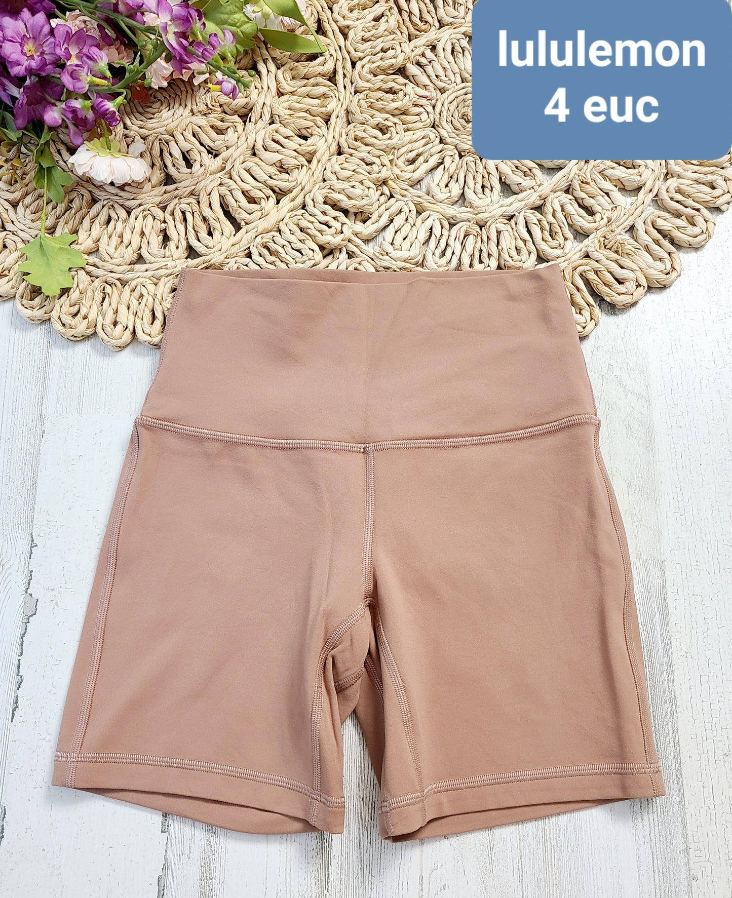lululemon  4 spandex tan