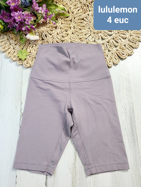 lululemon light purple spandex shorts