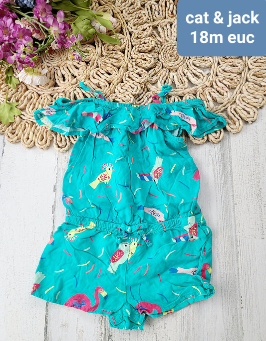 cat and jack birds romper