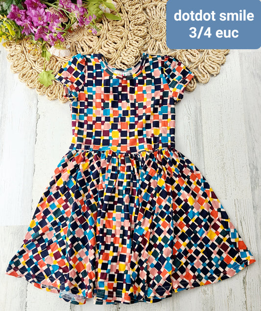 dot dot smile squares dress