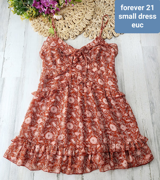 forever 21 small dress ruffles