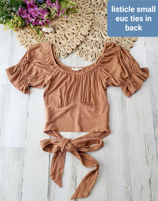 listicle tie back top