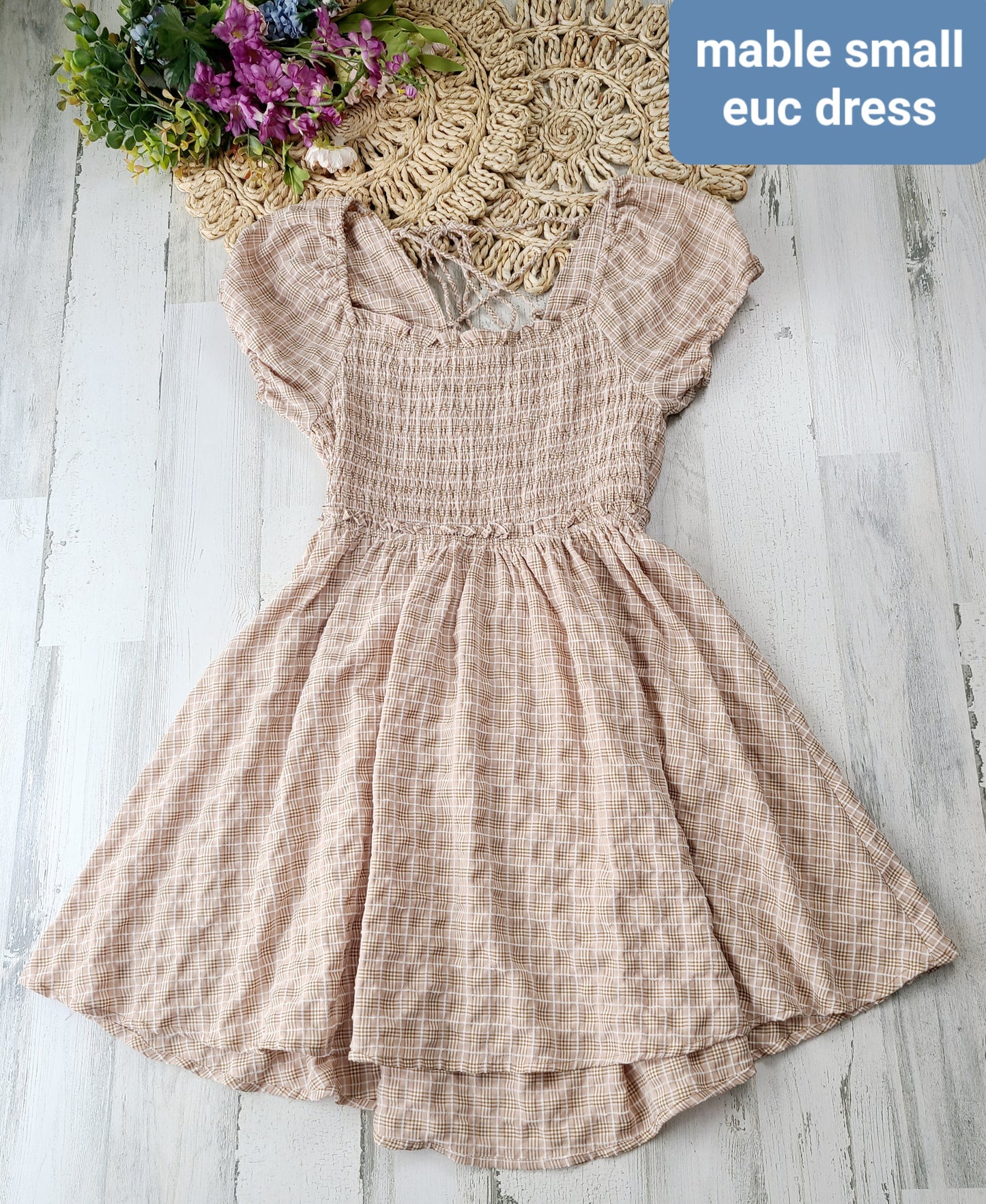 mable smocked top dress