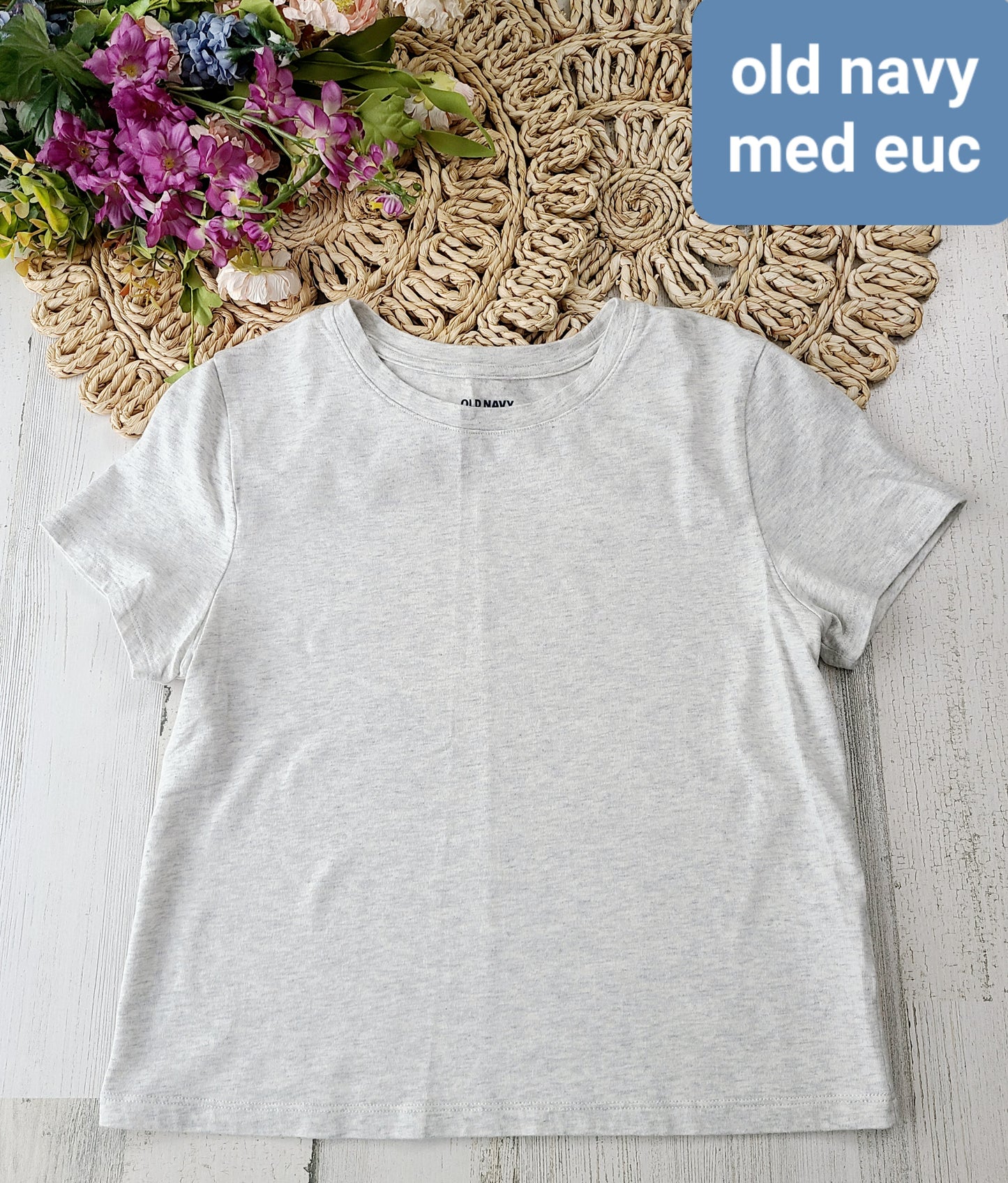 old navy light heather gray tee