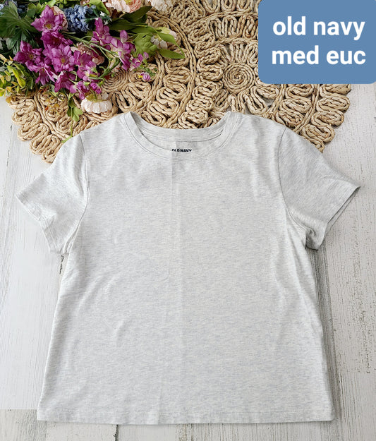 old navy light heather gray tee