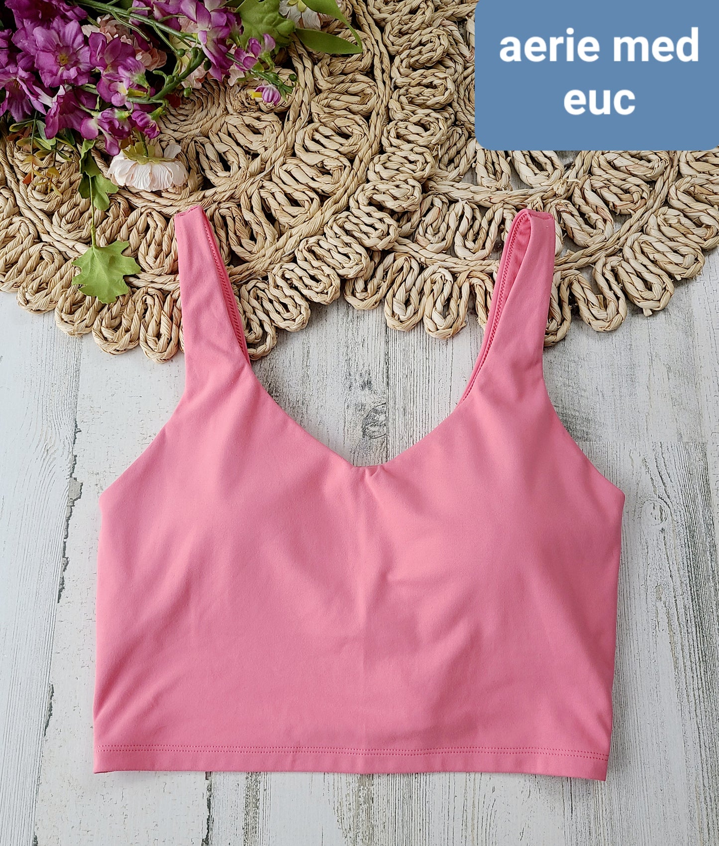 aerie crop pink active