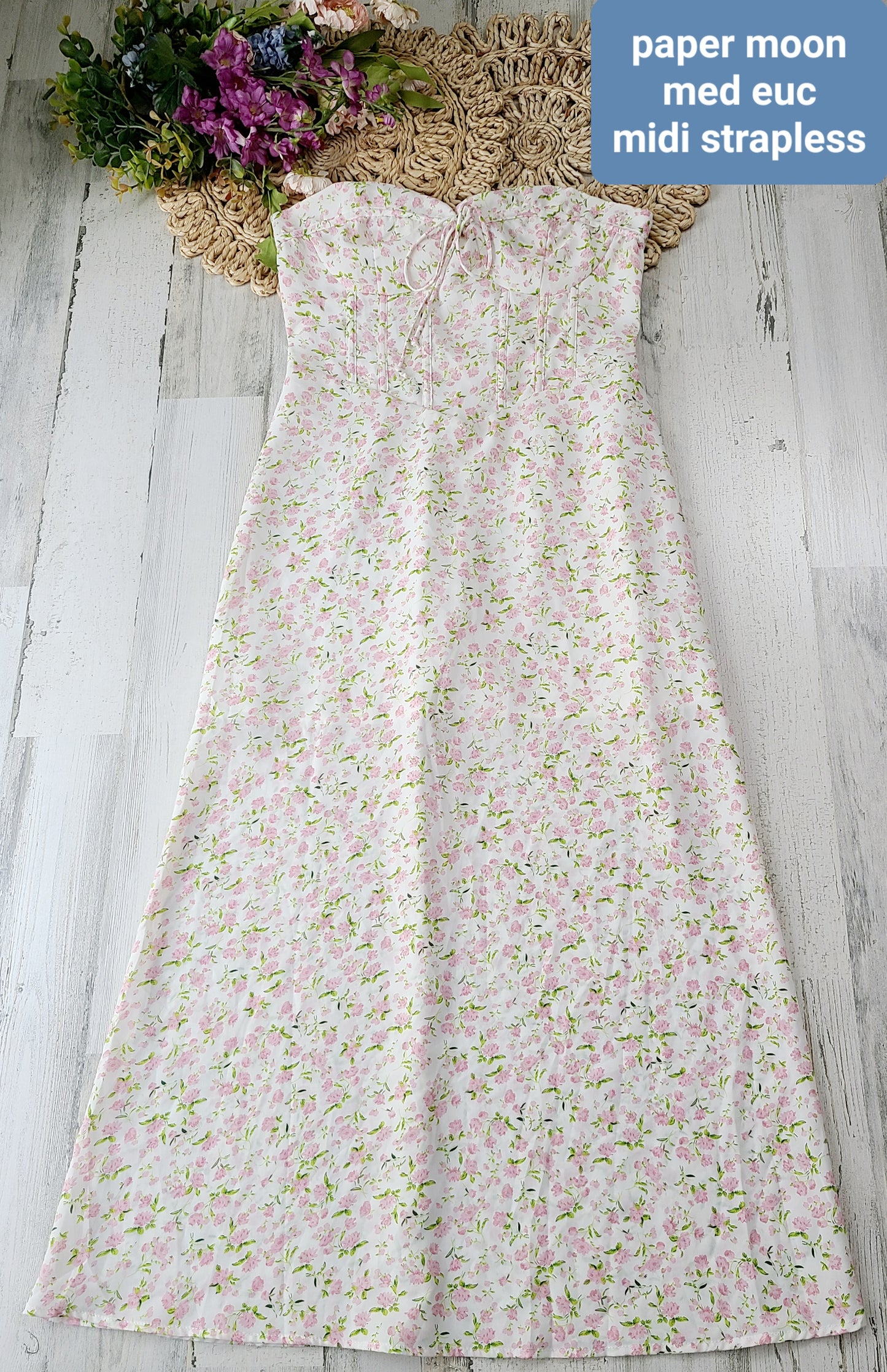 papermoon strapless dress