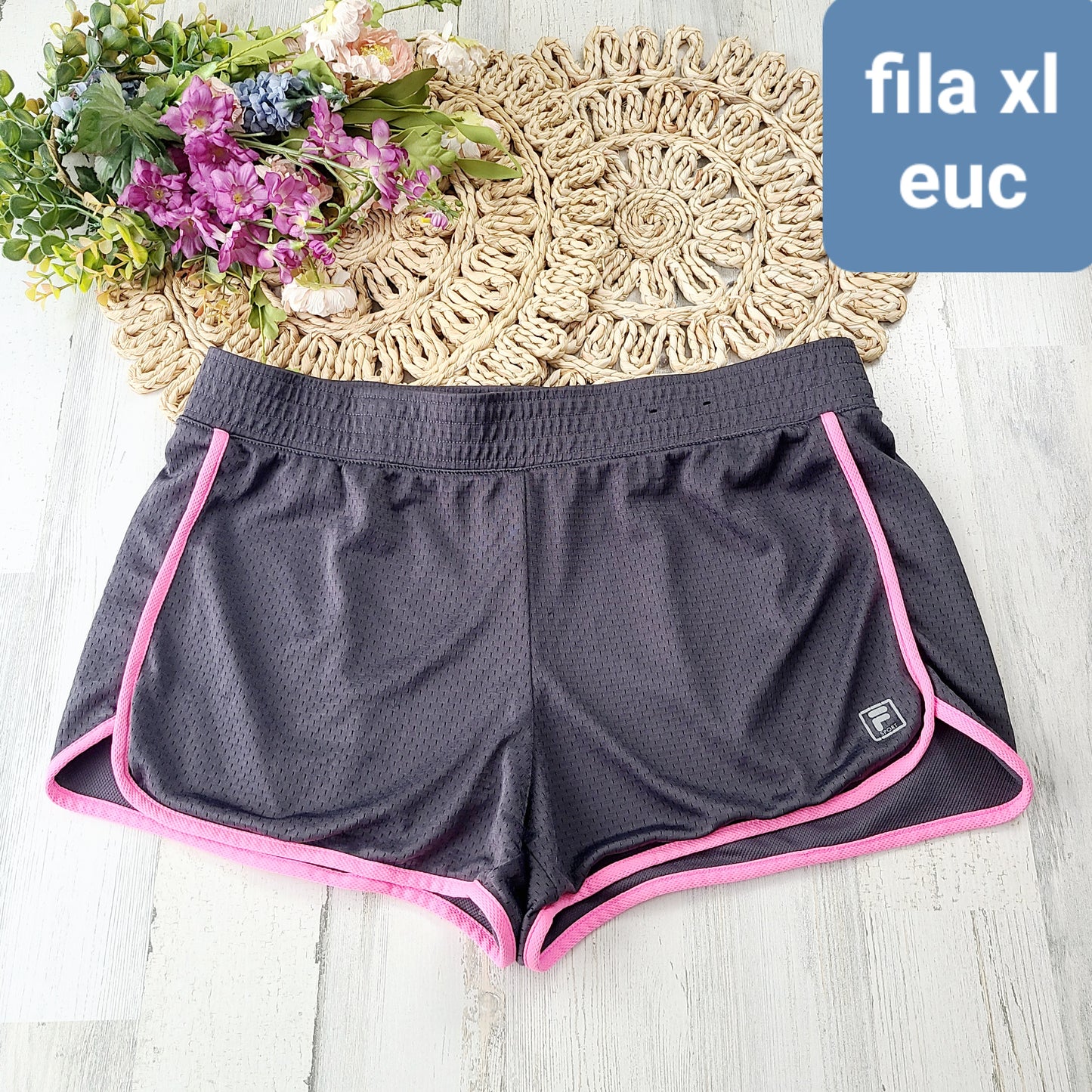 fila gray pink trim