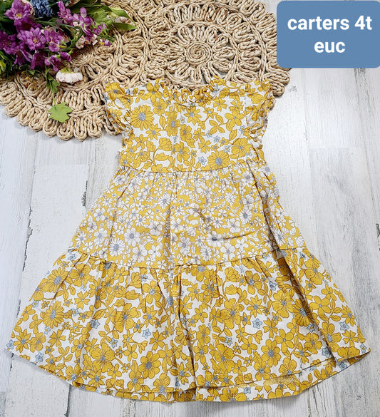 carters multi pattern yellow floral