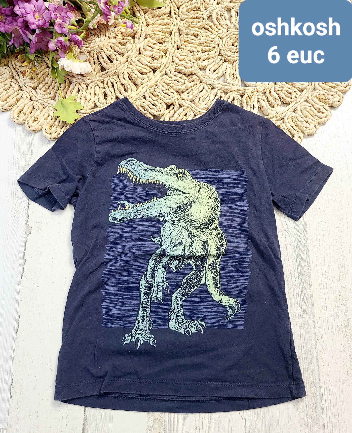 oshkosh navy dinosaur top