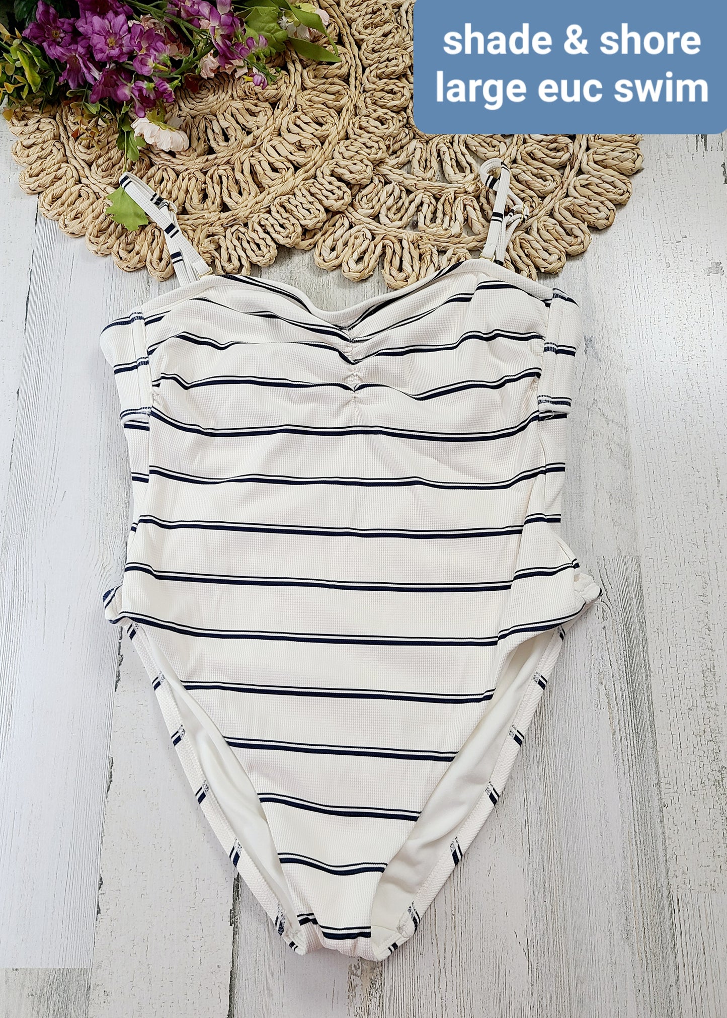 shade & shore striped suit
