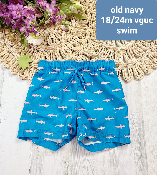 boys old navy swim trunks sharks