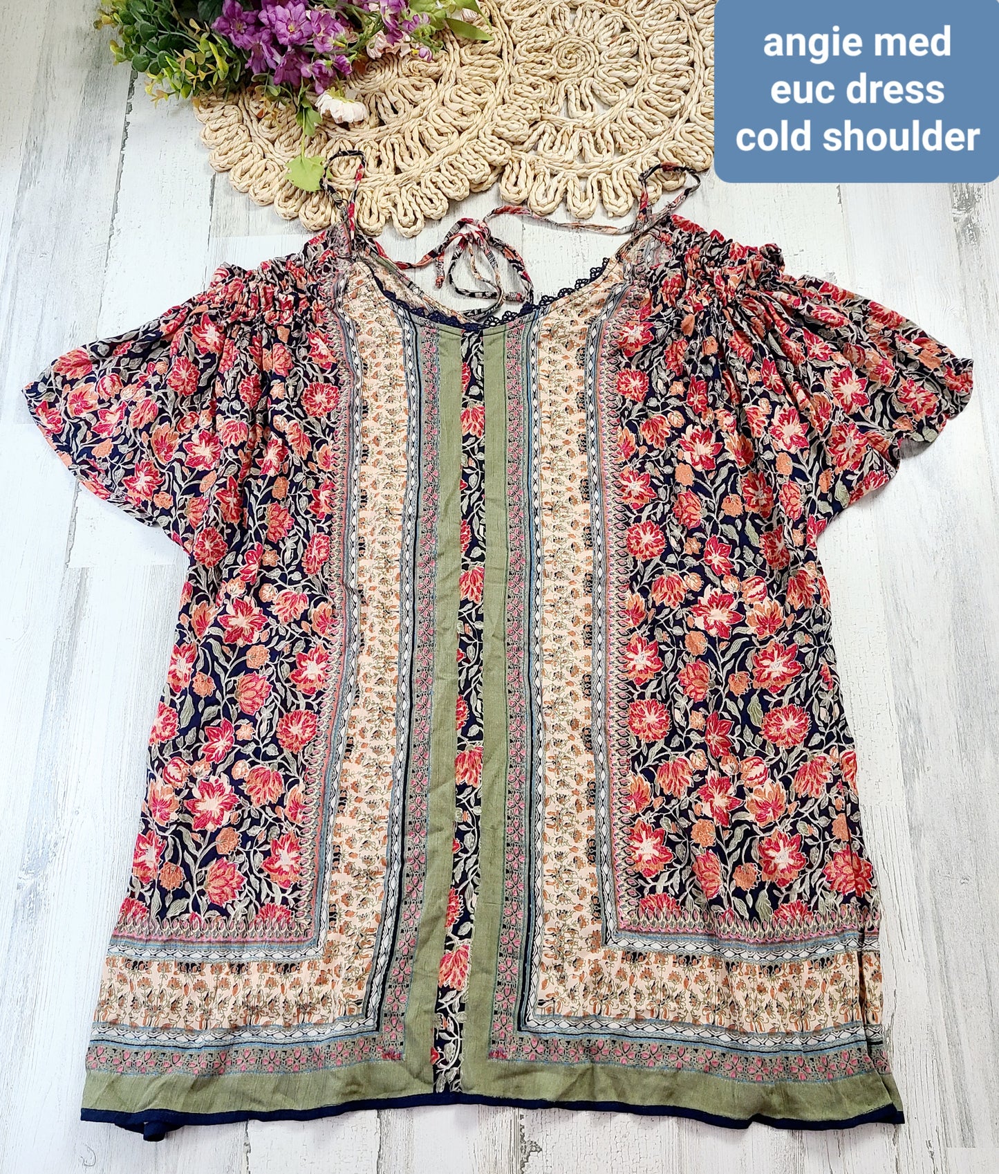 angie cold shoulder dress