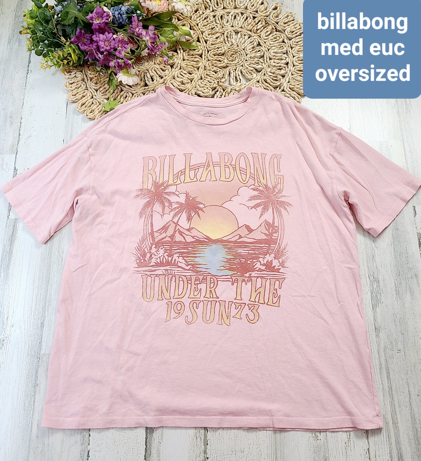 billabong pink overized