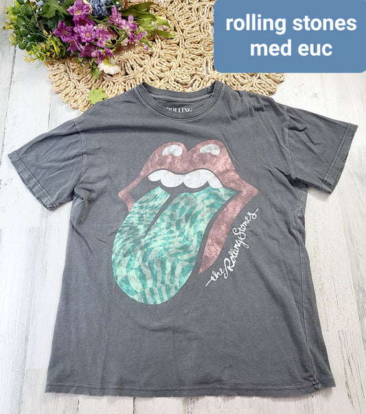 rolling stones checkered tongue