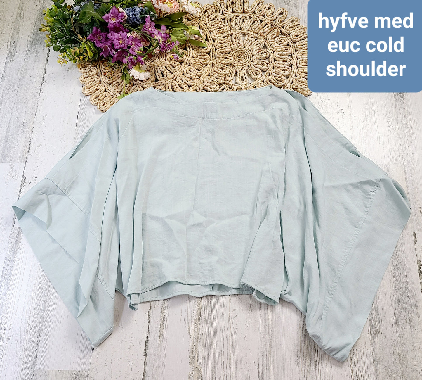 hyfve drape cold shoulder top