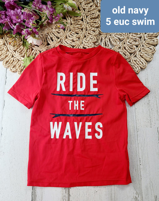 ride the waves old navy swim top
