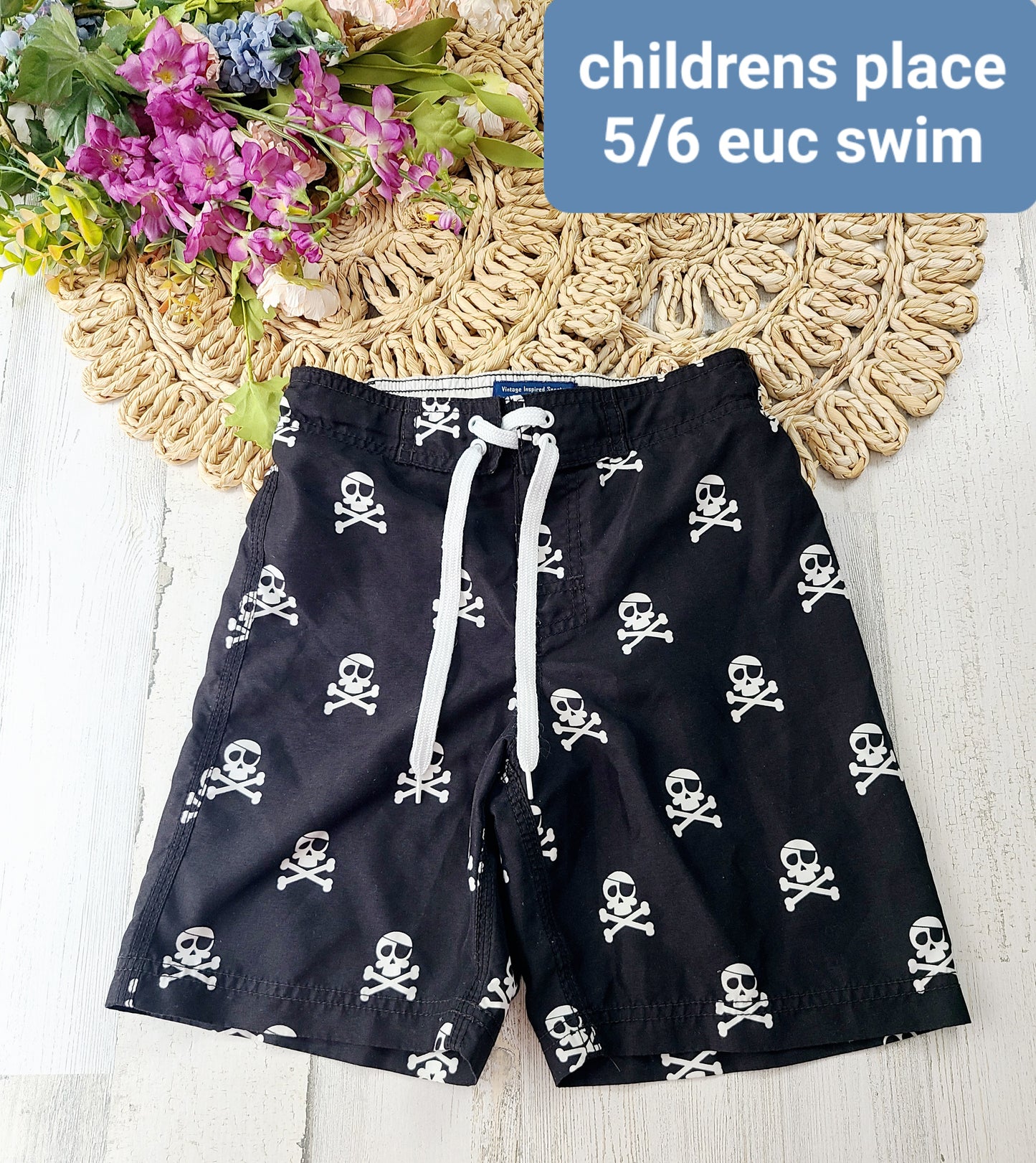 childrens place pirate swim shorts