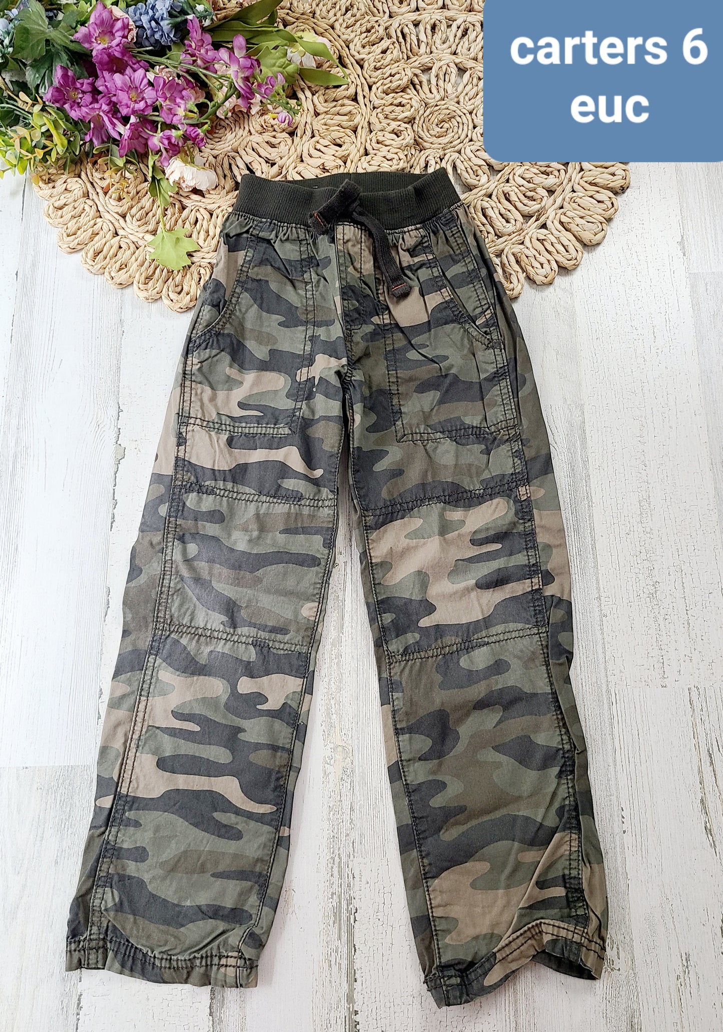 carters 6y camo cargo pants