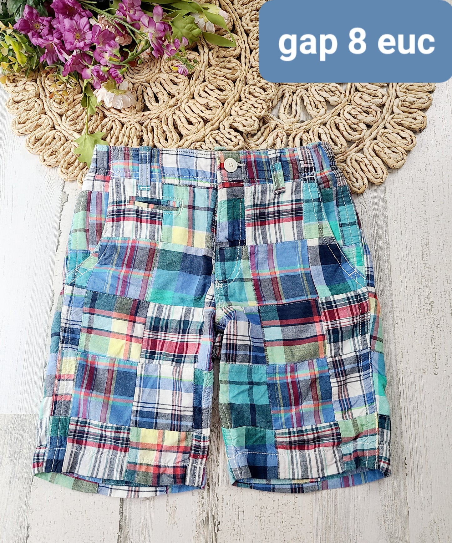 gap plaid checkered shorts
