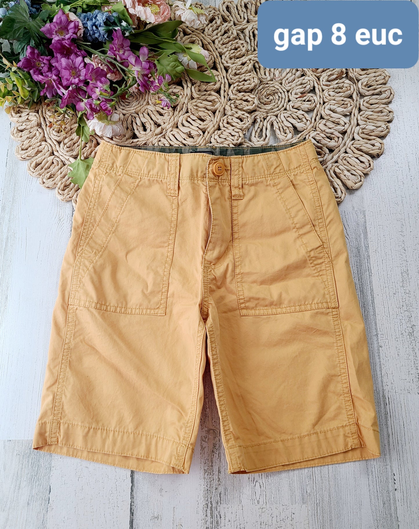 gap tangerine 8y shorts
