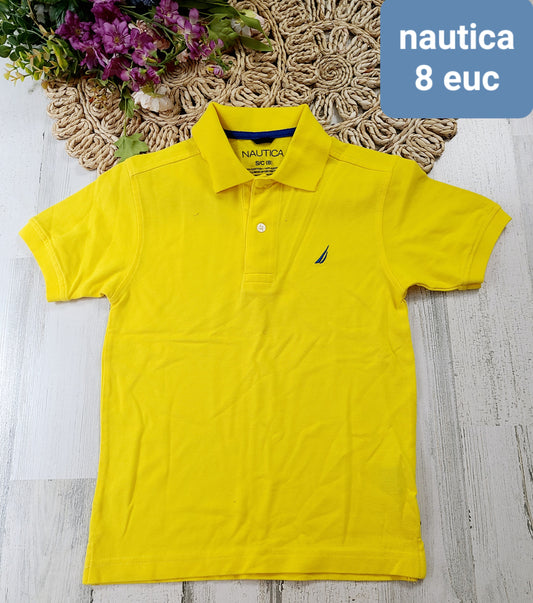 nautica 8y yellow polo