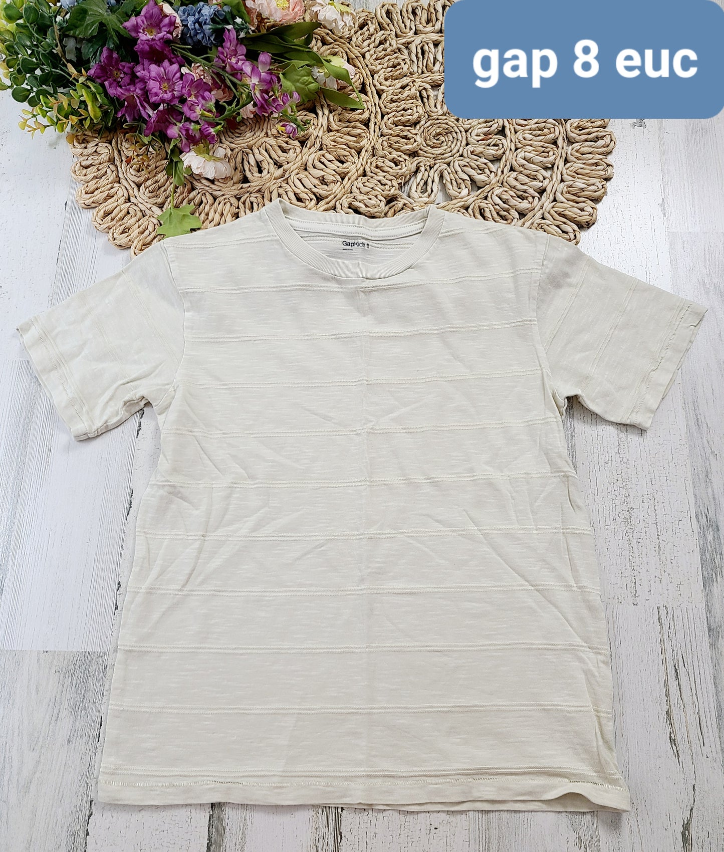 gab boys tee textured stripes