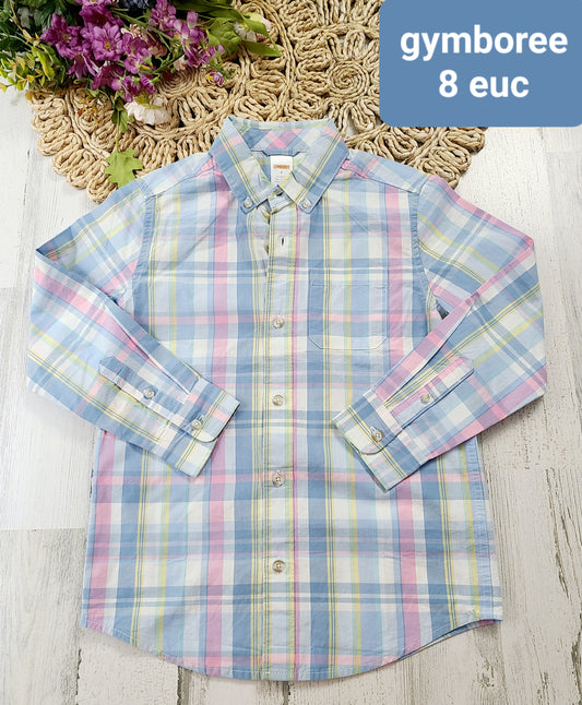 gymboree pastel plaid 8y