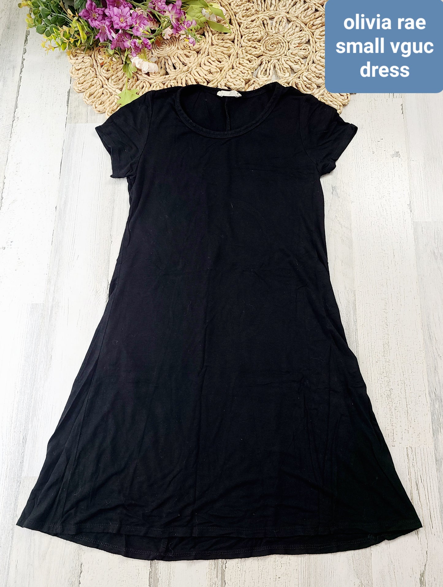 olivia rae black tshirt dress