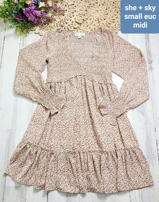 tiny flowers she+sky dress