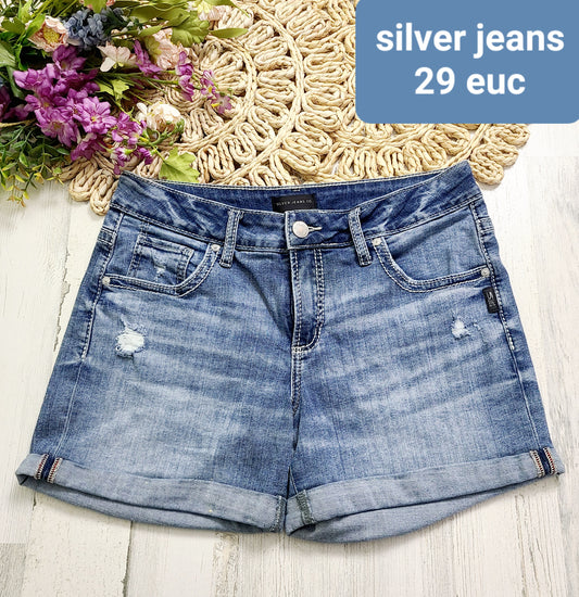 silver jeans medium shorts