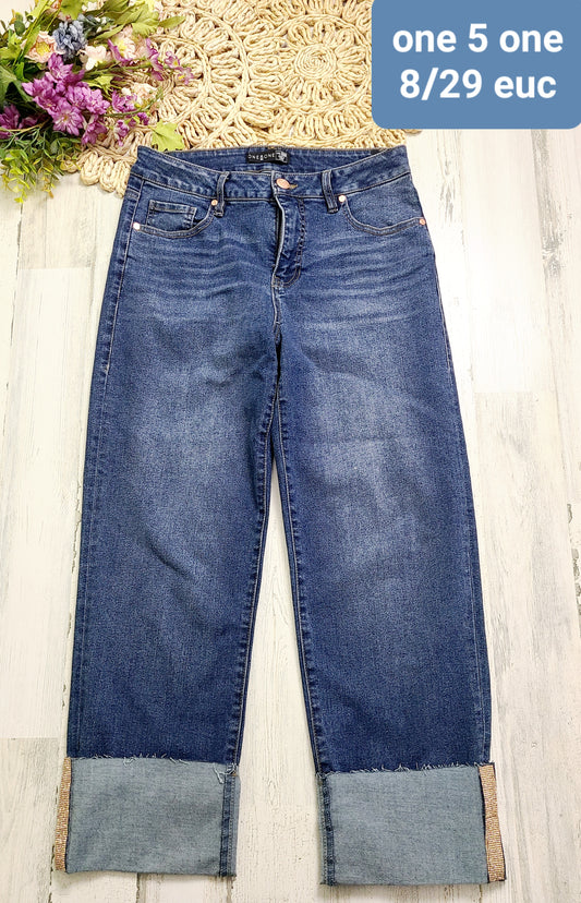 one 5 one cuff jeans