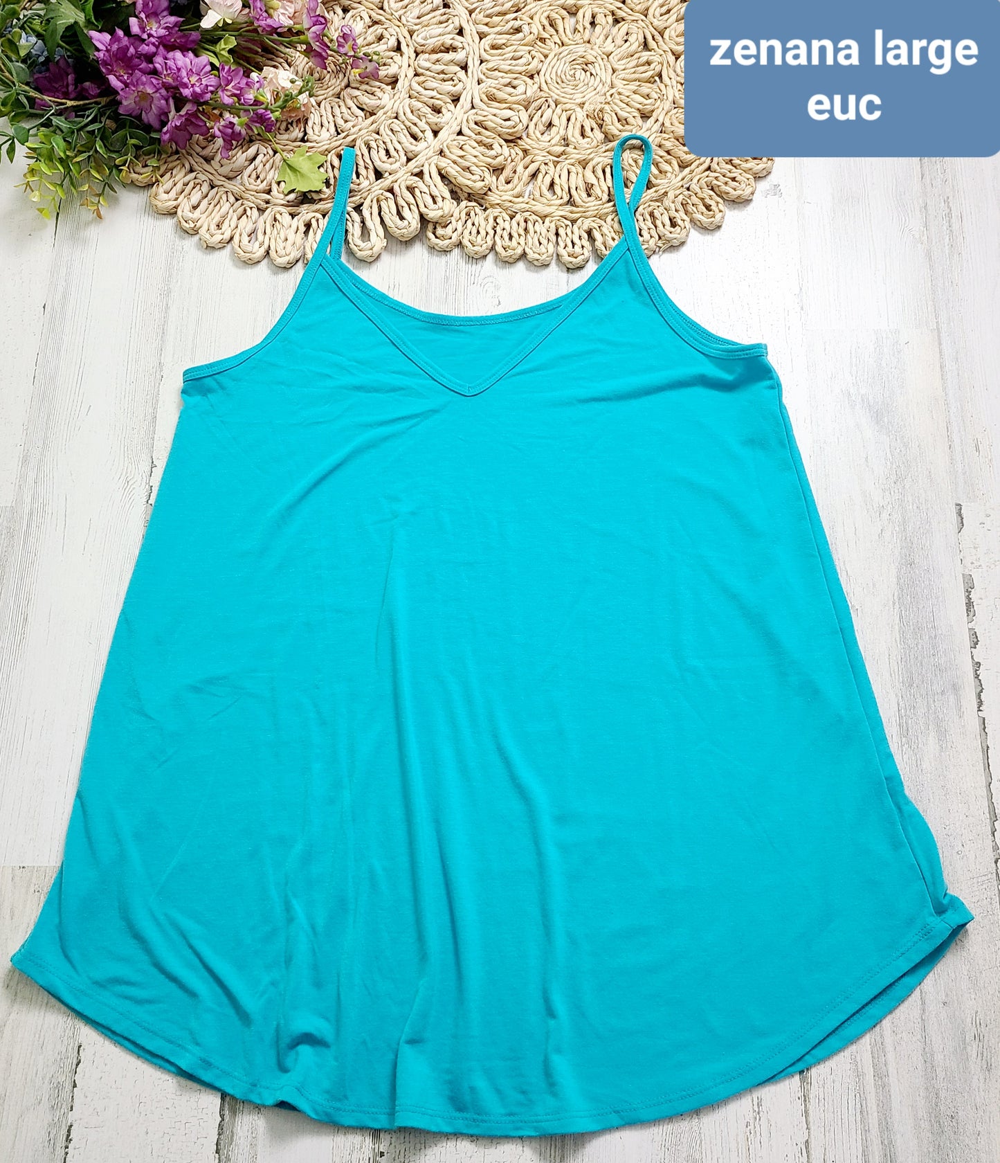 zenana reversible blue tank