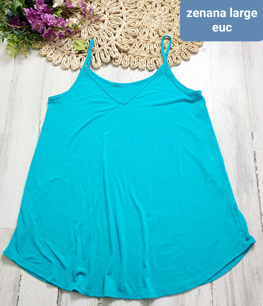 zenana reversible blue tank