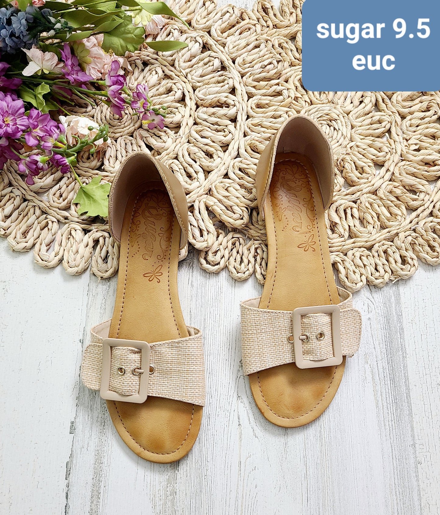 sugar buckle sandals