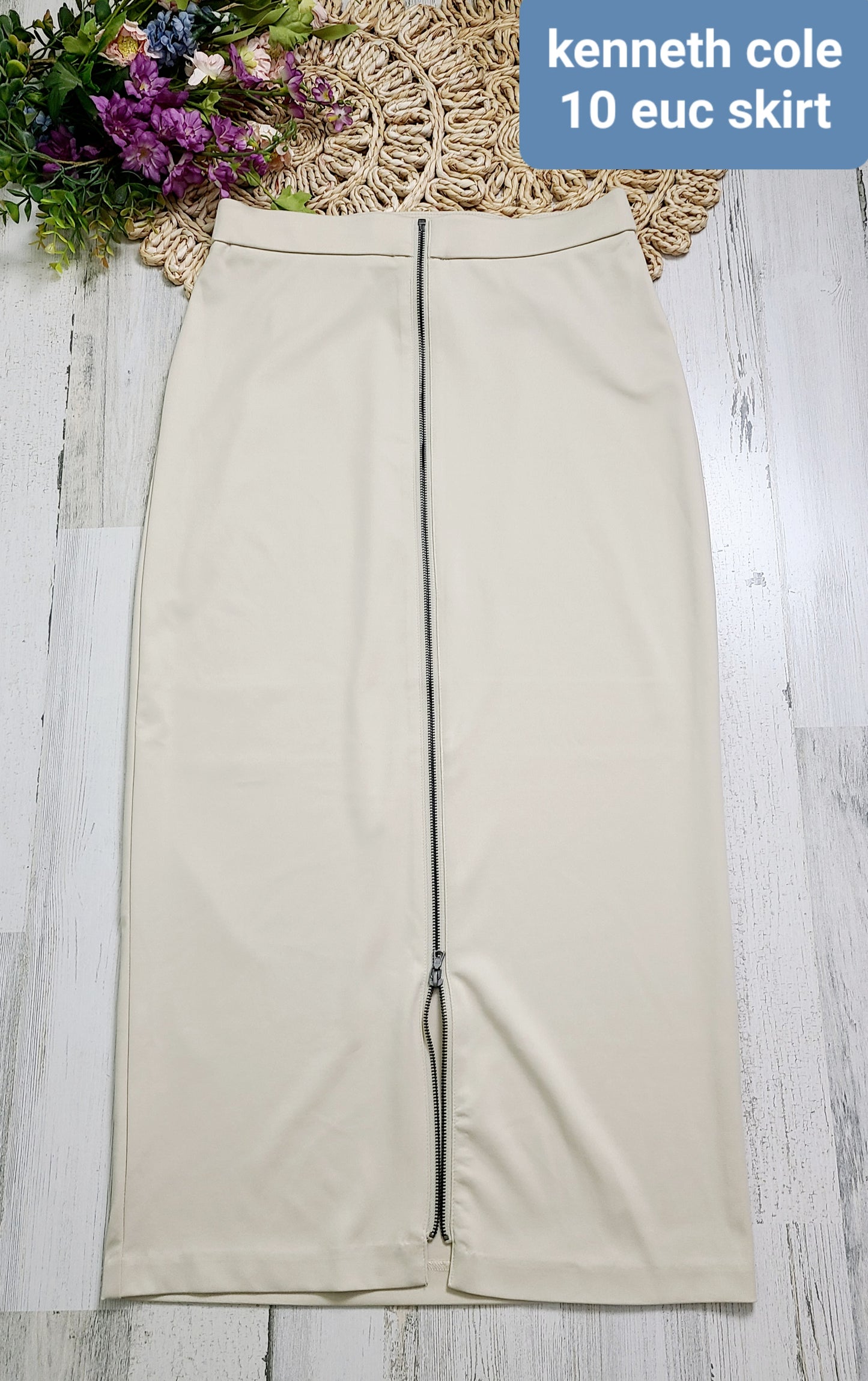 kenneth cole zip skirt