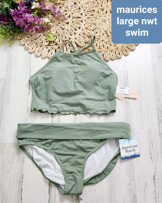 new maurices sage green swim