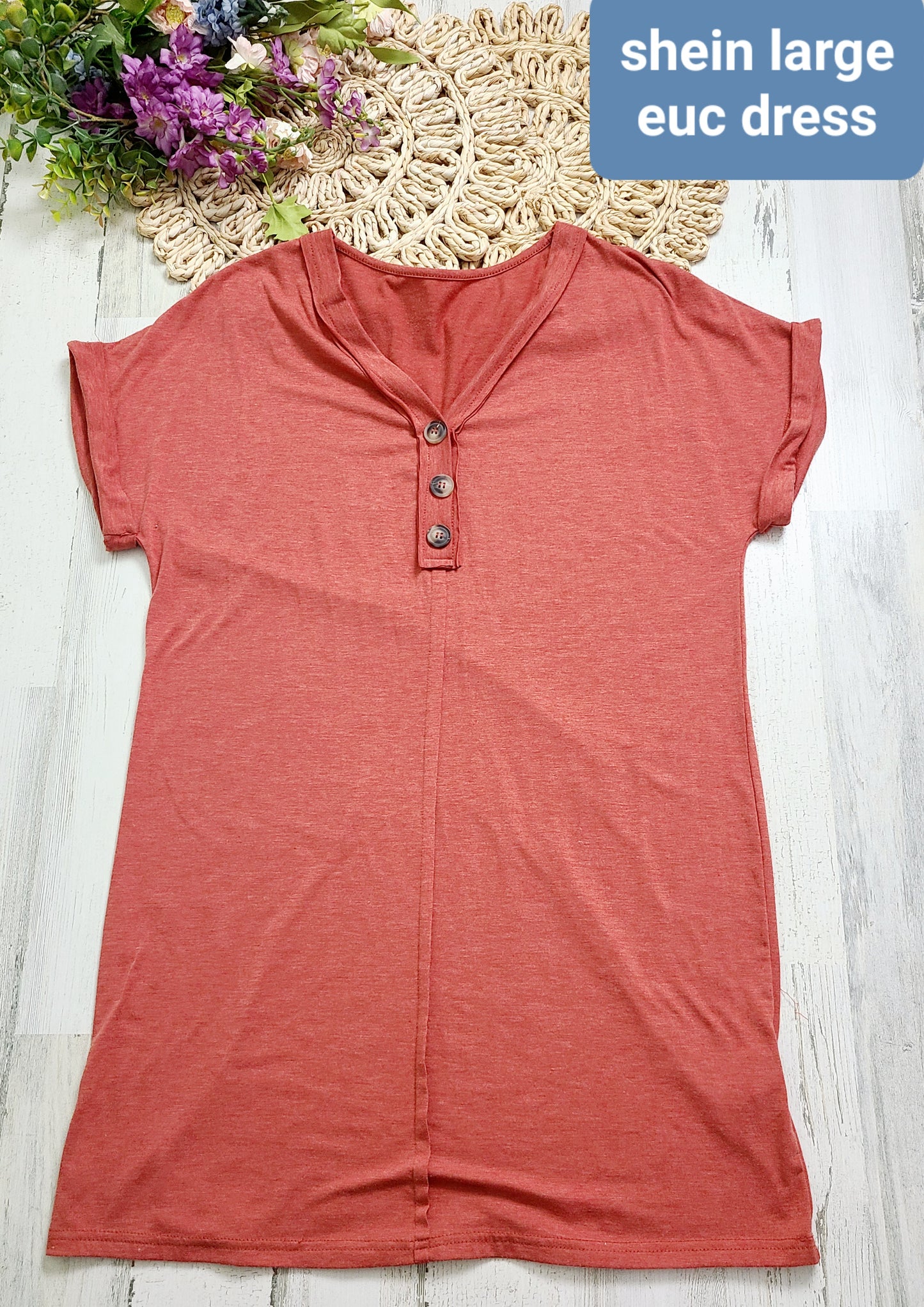shein dress henley top