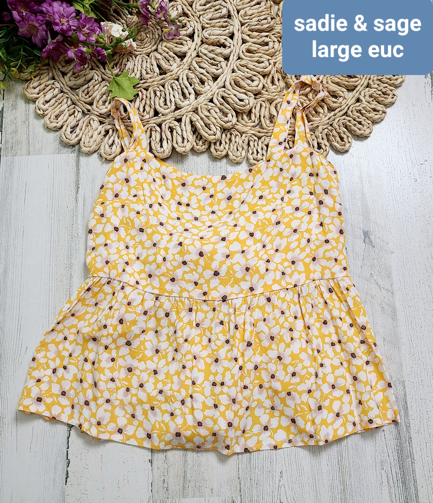 sadie & sage floral tank