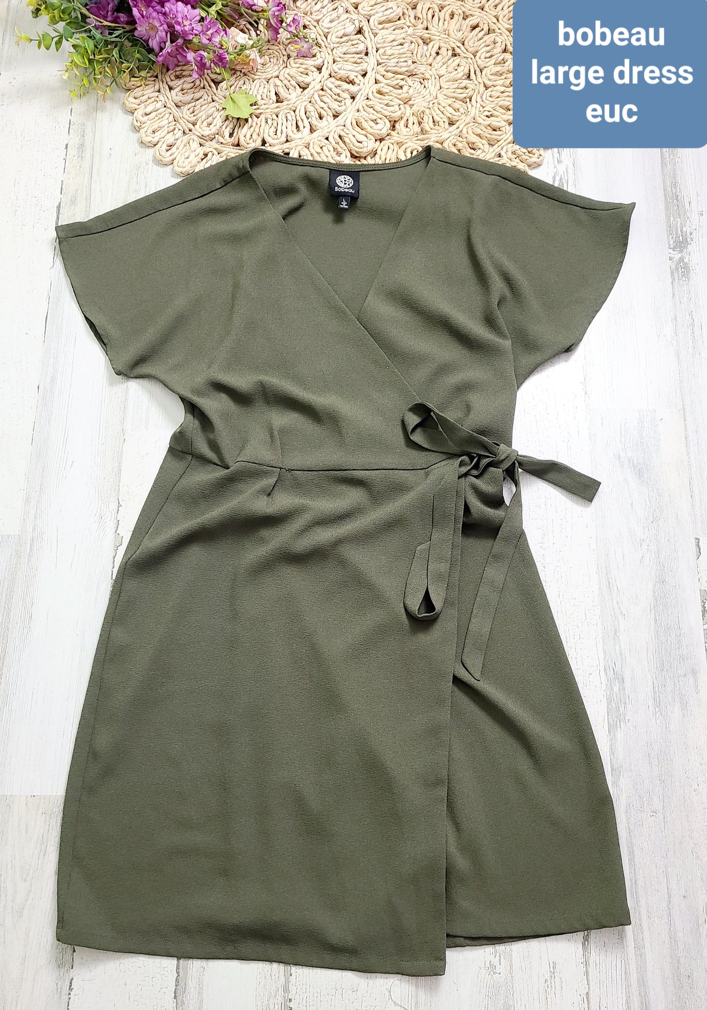 bobeau green dress