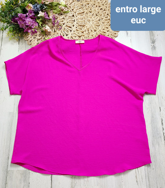entro hot pink top