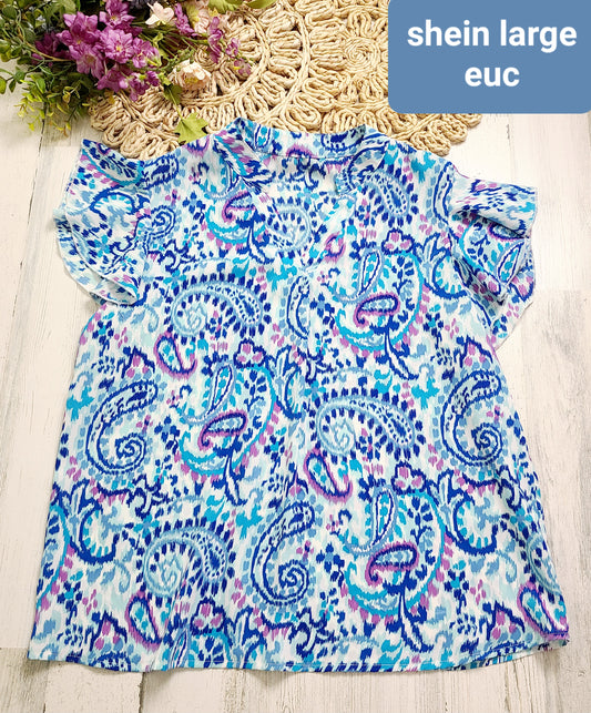 shein paisely top large