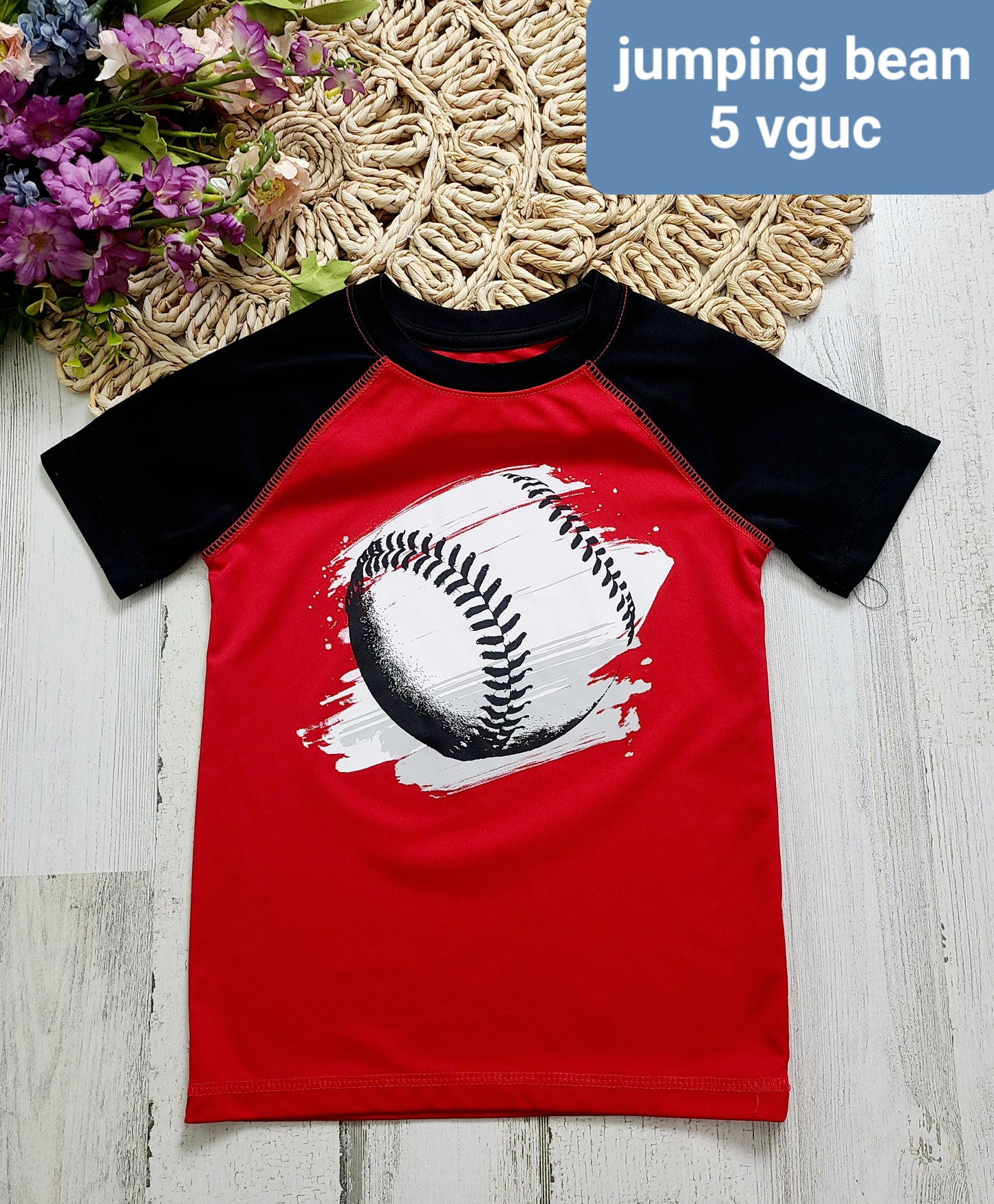 baseball jumping bean tee